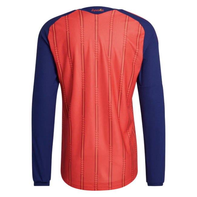 2026-2027 Spain Authentic Long Sleeve Home Shirt (Merino 6)-SoccerKits Hub | Buy Soccer Jerseys Online